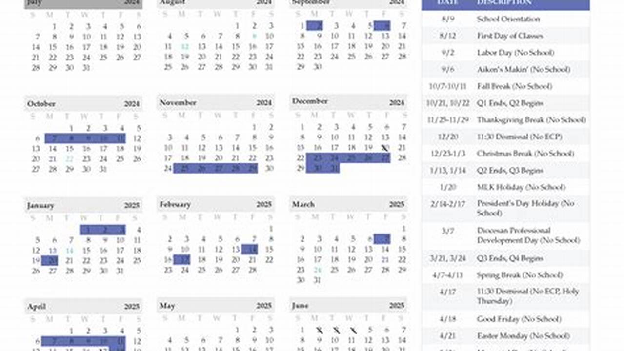 St Luke'S Calendar 2025