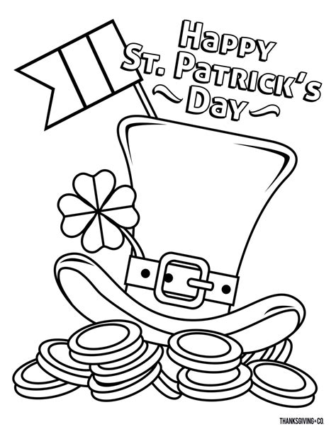 St Patrick's Day Coloring Pages Free Printable