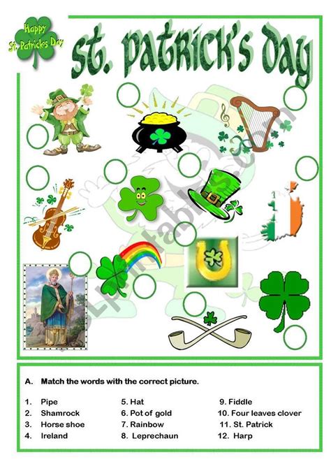 St Patricks Day Worksheets 3rd Grade