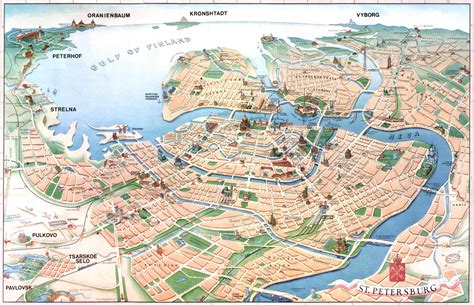 St Petersburg Map Of Russia