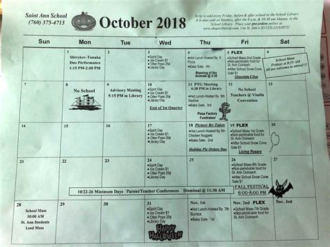 St Ann Calendar