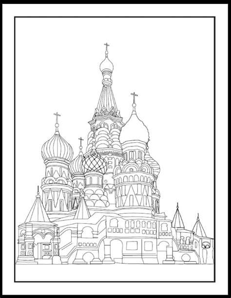 St Basils Cathedral Coloring Page