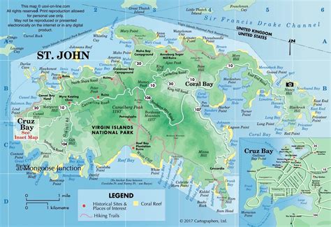 St John Map Usvi