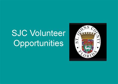 St Johns County Volunteer Application
