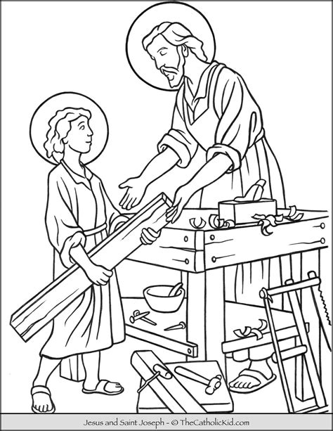 St Joseph Coloring Page