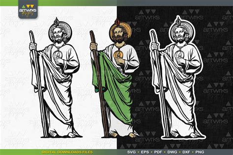 Miracles in Motion: Unleash the Power of Faith with Our Stunning St. Jude SVG Designs