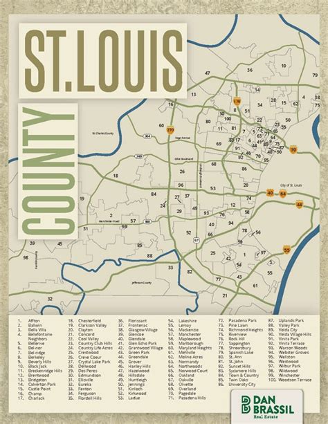 St Louis County Map