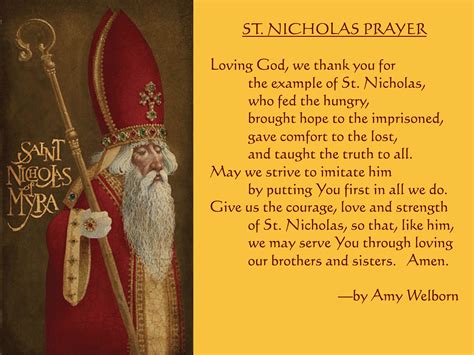 St Nicholas Prayer Printable