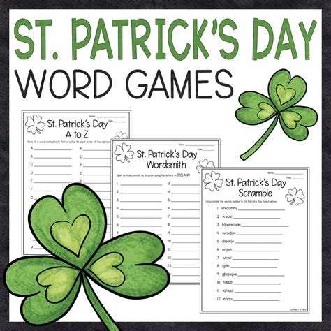 St Patrick's Day Printable Games