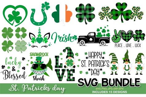 Download St Patricks Day SVG Bundle, Clover Svg Files