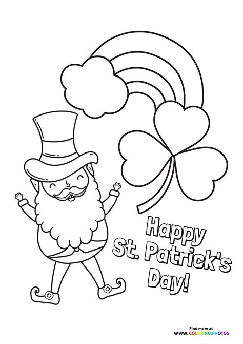 St Patricks Day Saint Coloring Pages