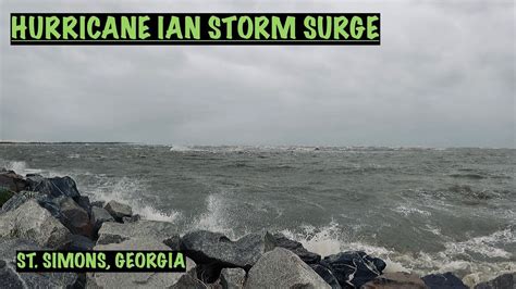 Unleashing the Fury: St Simons Island Braces for Hurricane Ian's Wrath
