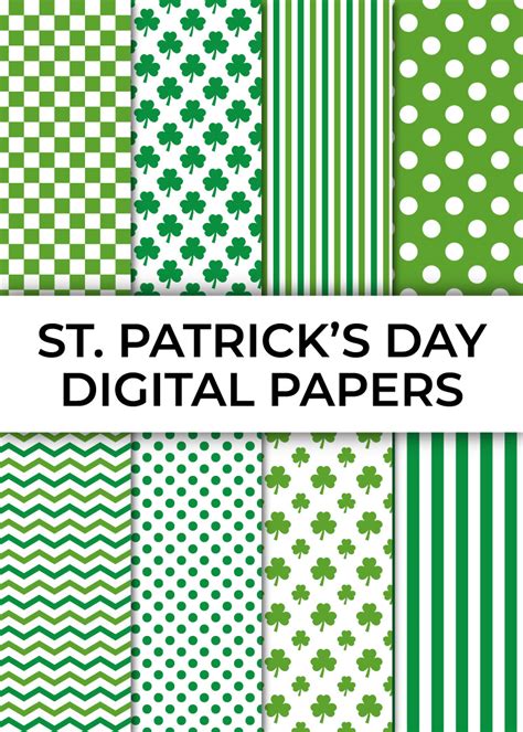 Download St. Patrick's Day Digital Paper For Crafts