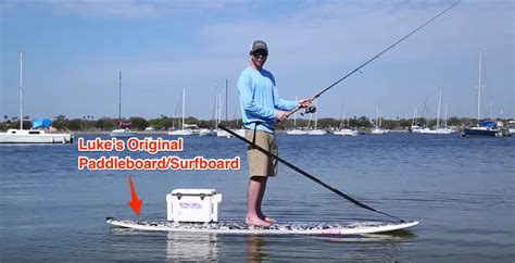 Stability in paddleboard fishing