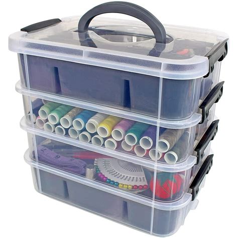 Life Story Clear Stackable Closet & Storage Box 55 Quart Containers, (6 Pack) eBay