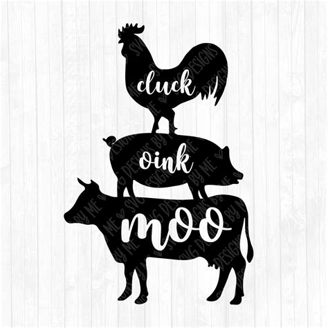Download Stacked Farm Animals SVG File - SVG Design Easy Edite
