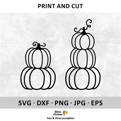 Get Your Fall Decor in Shape with Stacked Pumpkins SVG: Perfect for Festive DIY Crafts!