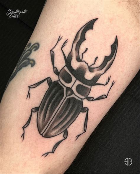 Stag Beetle Tattoo