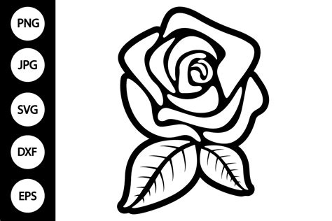 Download Stained Glass Rose Outline SVG File - SVG Design Commercial Use Free PSD Mockups