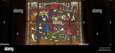 Stained Glass Window with Damage