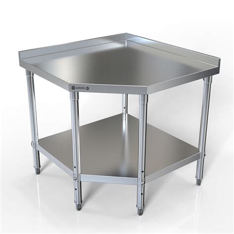 Stainless Steel Corner Table