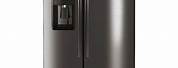 Stainless Steel Refrigerator with Black Sides