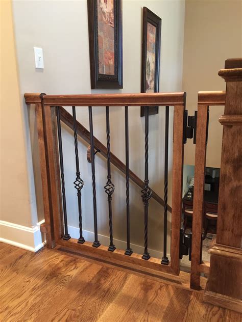 Dressing Up the Lower Level Stair gate, Dog gates for stairs, Wooden