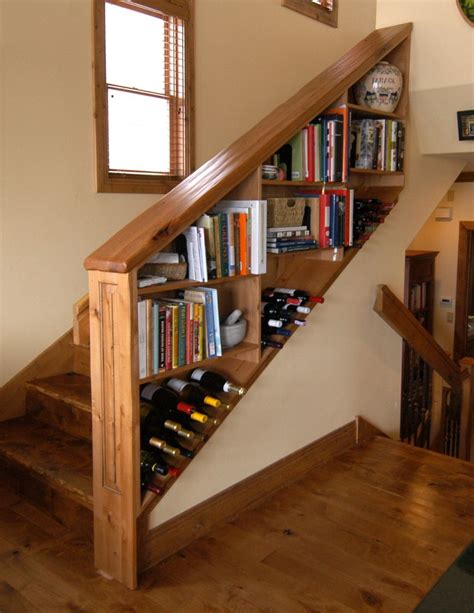 Maximizing Space With Stair Railing Storage
