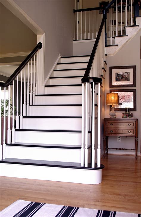 Stair Remodel: The Timeless Elegance Of Black And White