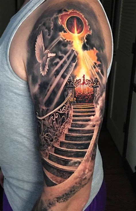 Stairway to Heaven based tattoo Heaven tattoos, Stair