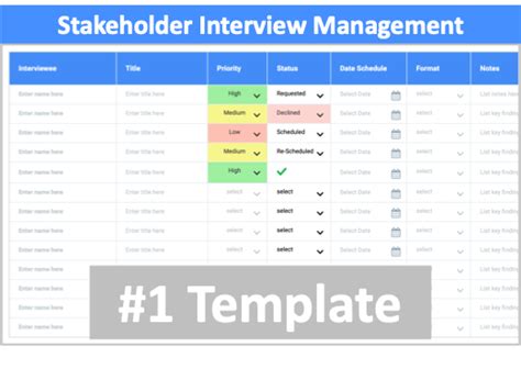 Stakeholder Interview Template