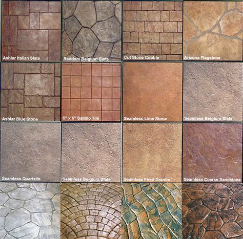 Stamped Concrete Patterns And Colors