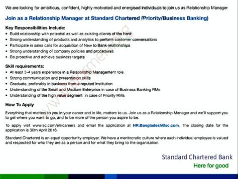 Standard Chartered Bank Career