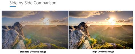 Standard Dynamic Range vs. High Dynamic Range