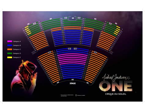 Standard seating at Michael Jackson ONE