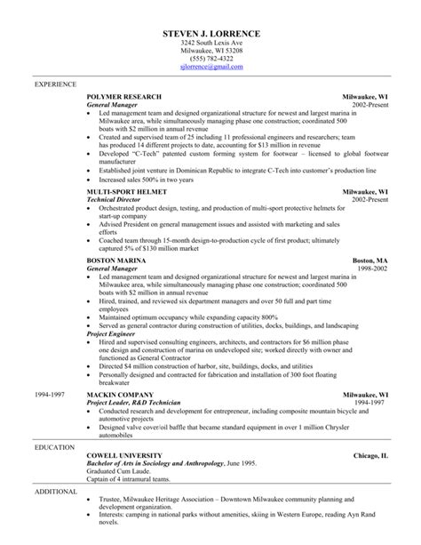 Stanford Cv Template