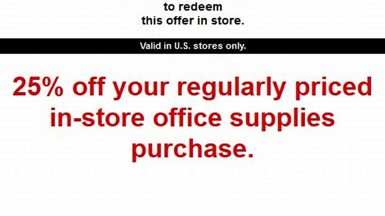 Staples Discount Code 2024