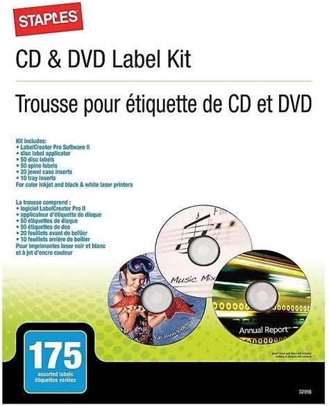 Staples CD/DVD Label Kit 499651 - Walmart.com - Walmart.com