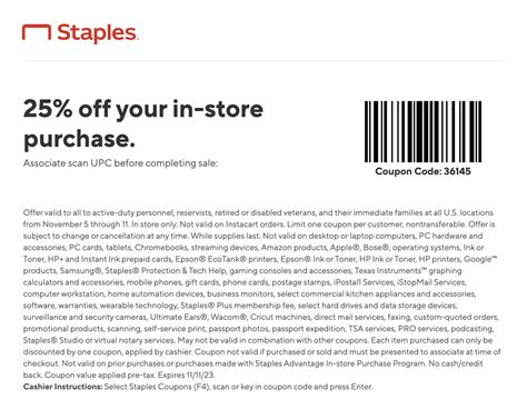 Staples Coupon Code $25 Off $75 Printable