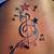 Star And Music Note Tattoo Designs