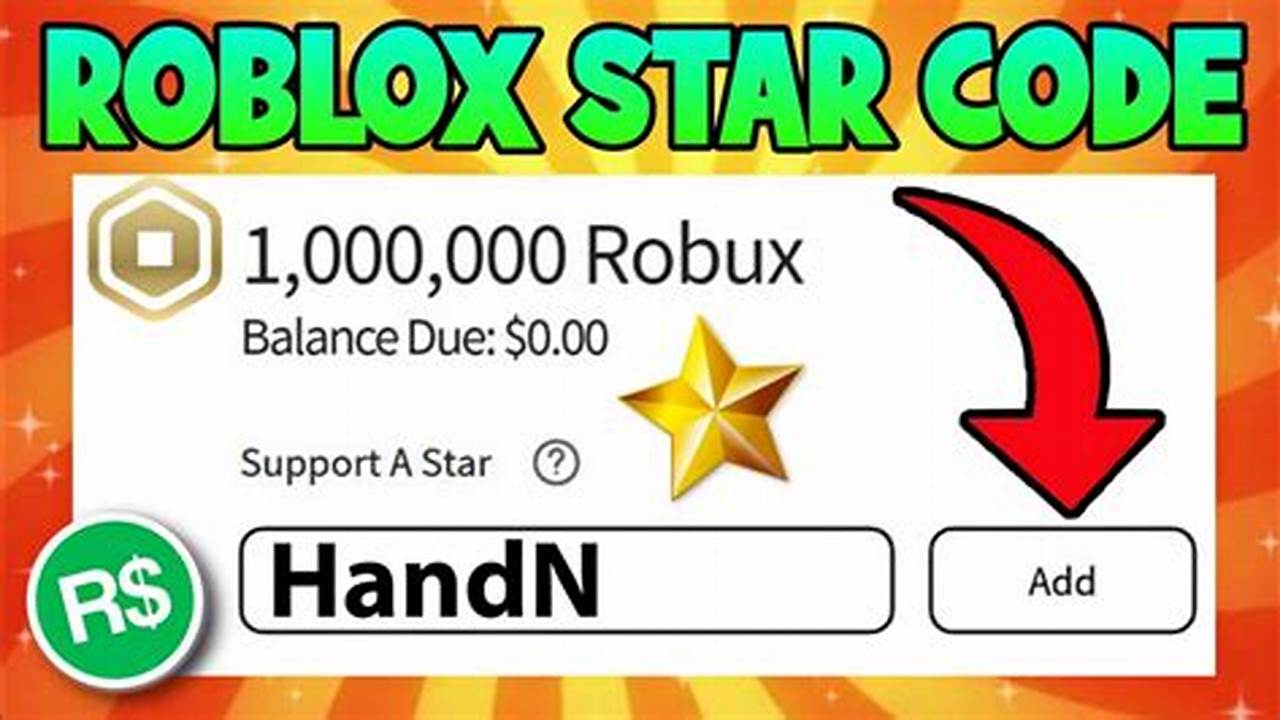 Star Codes For Roblox 2024 To Get Free Robux