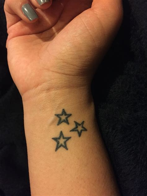 My first Wrist Stars Star tattoo on wrist, Star
