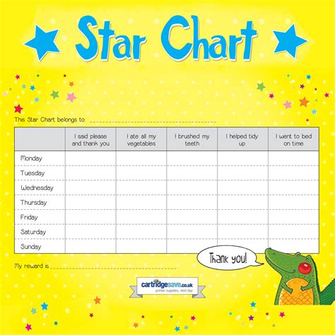 Star Chart Printable