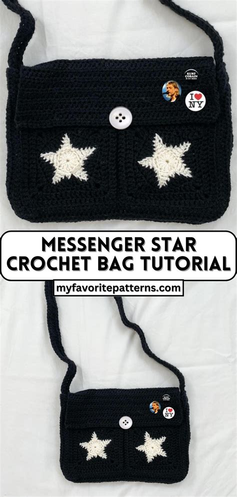 Star Messenger Bag Crochet