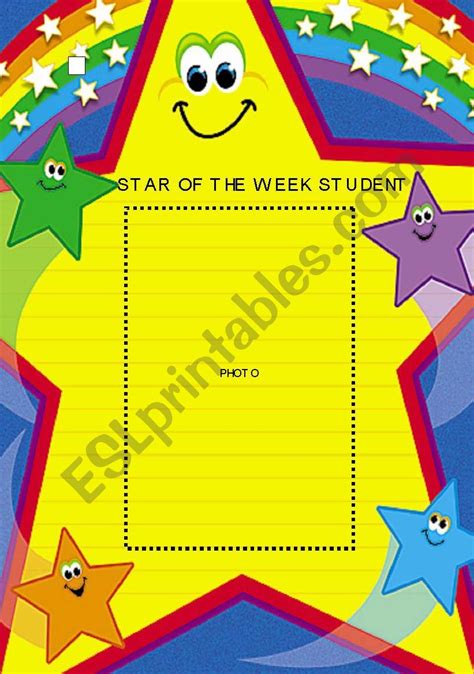 Star Of The Week Poster Template