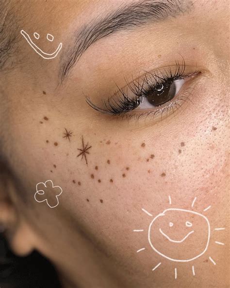 Star Tattoo On Cheek