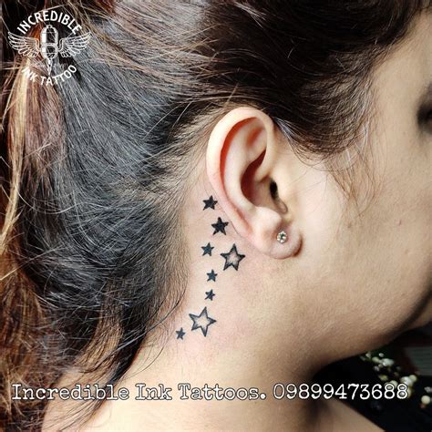 Star Tattoos On Neck