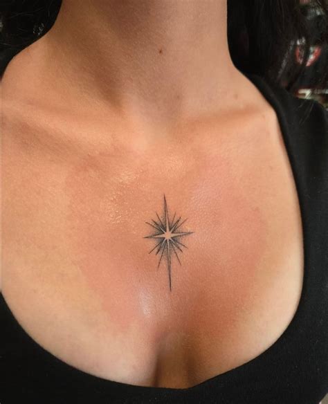 Star Tattoos On The Chest