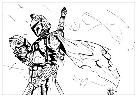 Star Wars Bounty Hunter Coloring Pages