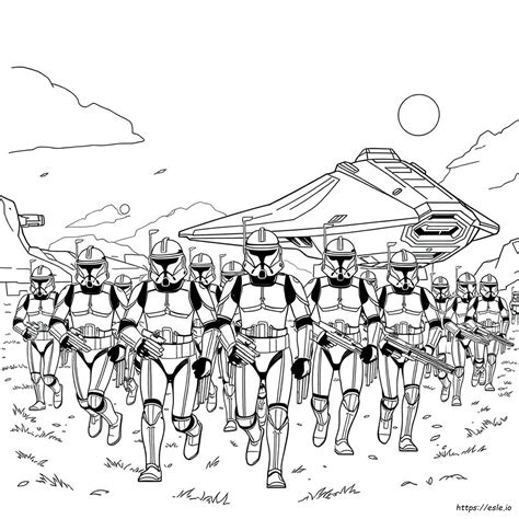 Star Wars Clone Wars Coloring Pages